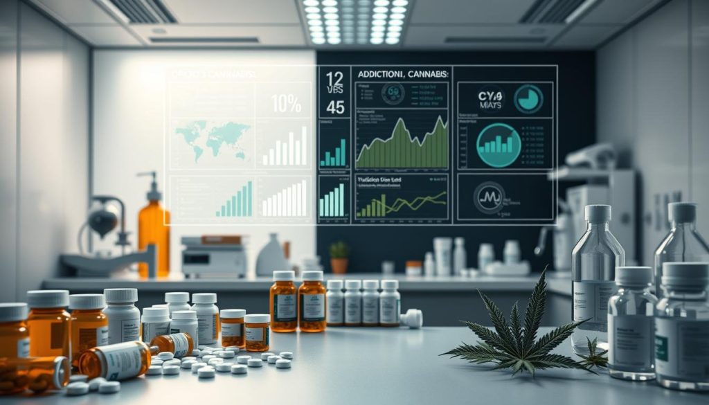 analyzing opioid and cannabis efficacy