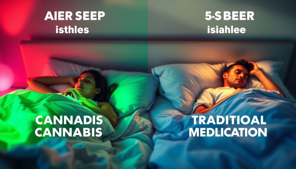 sleep quality comparison between cannabis and traditional medications